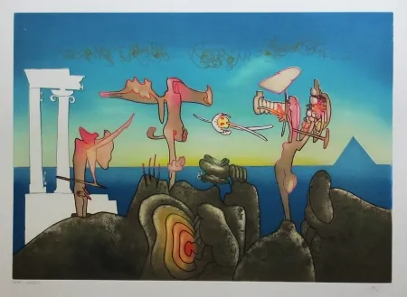 Aguafuerte Y Aguatinta Matta - L'arc obscur des heures