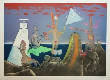 Aguafuerte Y Aguatinta Matta - L'Arc obscur des heures