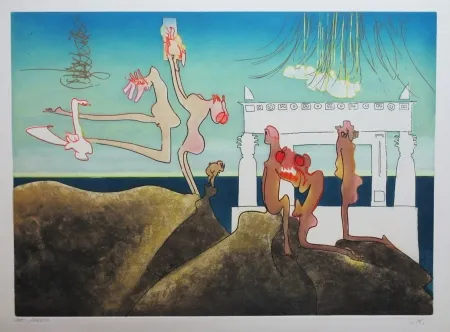 Aguafuerte Y Aguatinta Matta - L'Arc obscur des heures