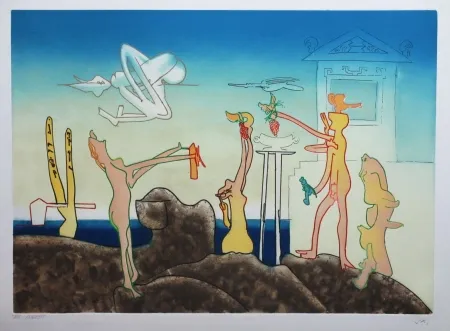 Aguafuerte Y Aguatinta Matta - L'Arc obscur des heures