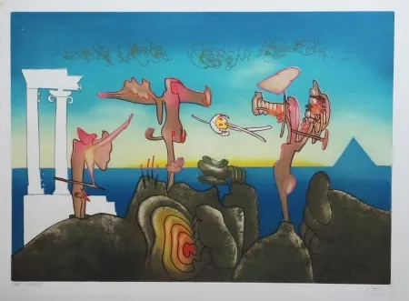 Aguafuerte Y Aguatinta Matta - L'Arc obscur des heures