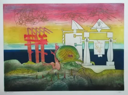 Aguafuerte Y Aguatinta Matta - L'Arc obscur des heures