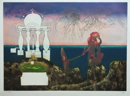 Aguafuerte Y Aguatinta Matta - L'Arc obscur des heures