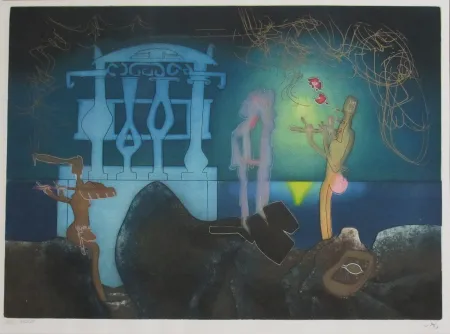 Aguafuerte Y Aguatinta Matta - L'arc obscur des heures