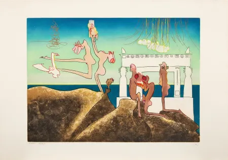 Aguafuerte Y Aguatinta Matta - L'Arc obscure des heures