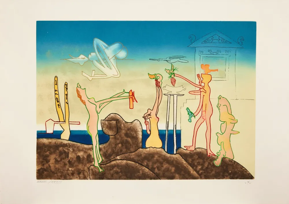 Aguafuerte Y Aguatinta Matta - L'Arc obscure des heures