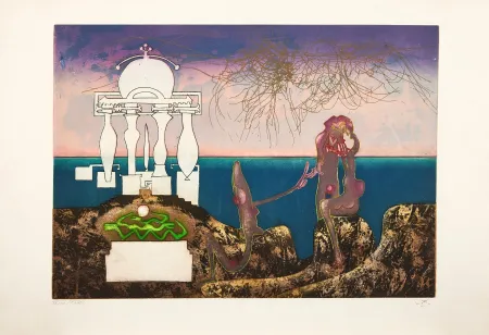 Aguafuerte Y Aguatinta Matta - L'Arc obscure des heures