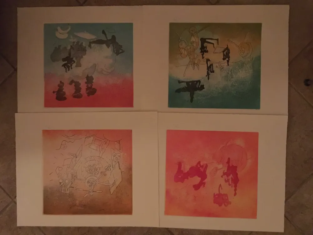 Aguafuerte Y Aguatinta Matta - L'autoapocalipse (portfolio of 4)