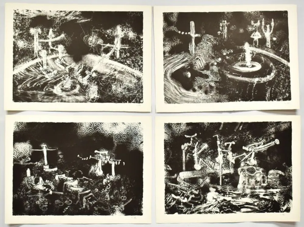 Litografía Matta - Le acque d'arno