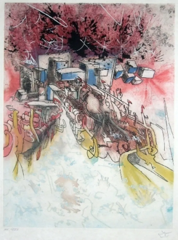 Aguafuerte Y Aguatinta Matta - Le palais d'hiver