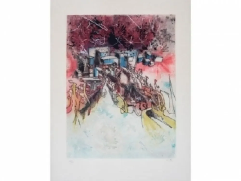 Aguafuerte Y Aguatinta Matta - Le palais d'hiver (from hom'mère 3°)