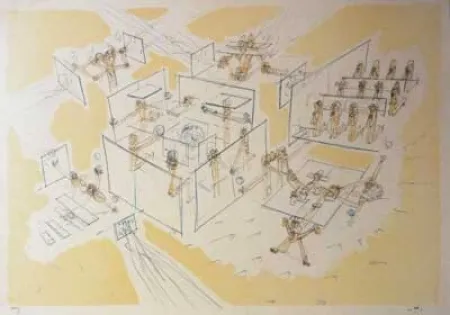 Litografía Matta - Les Convaincus