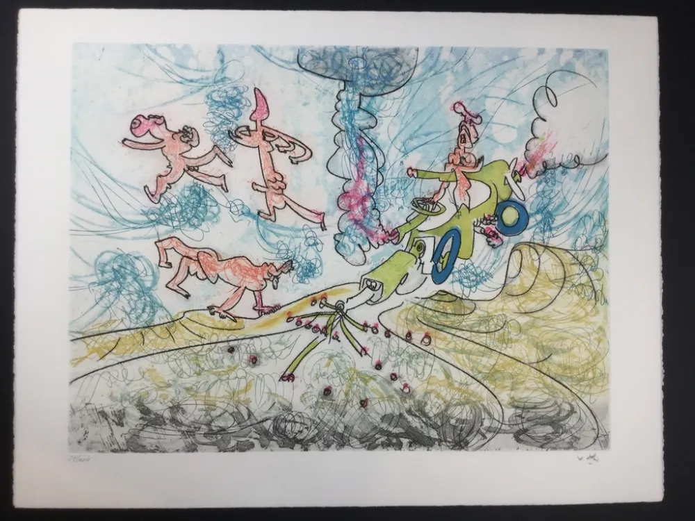 Aguafuerte Y Aguatinta Matta - Les Oh! Tomobiles 