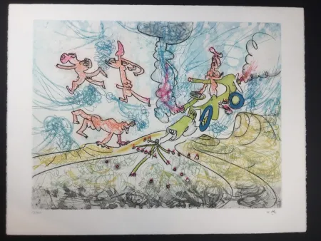 Aguafuerte Y Aguatinta Matta - Les Oh! Tomobiles 