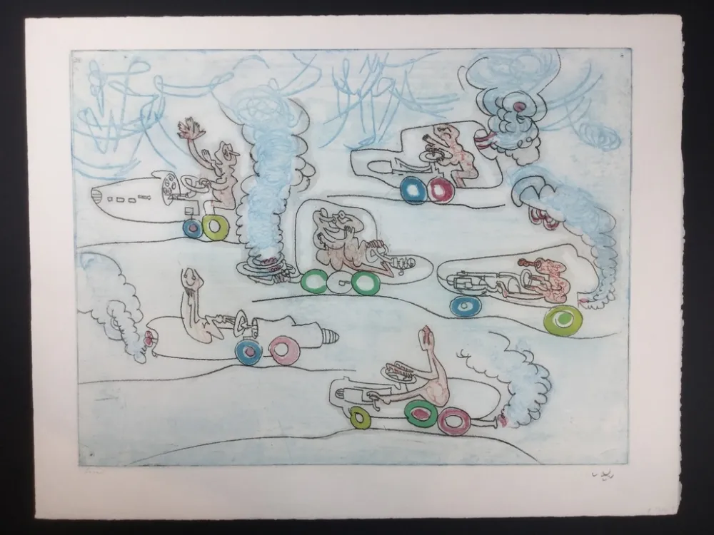 Aguafuerte Y Aguatinta Matta - Les OH! Tomobiles 