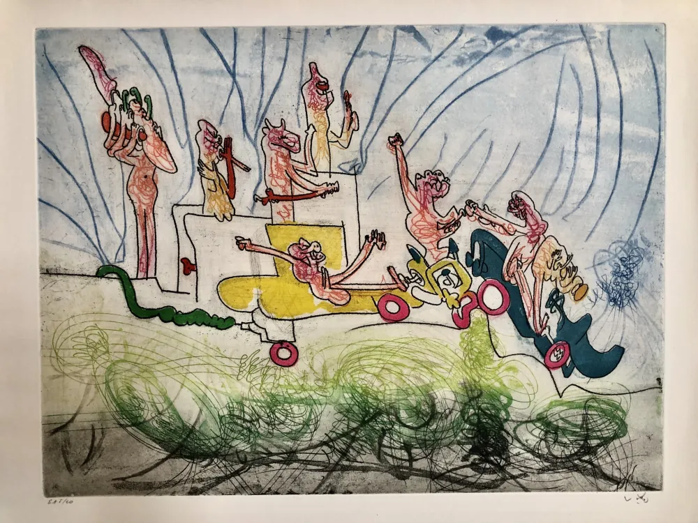 Grabado Matta - Les oh tomobiles- image II