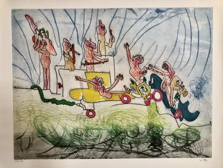 Grabado Matta - Les oh tomobiles- image II