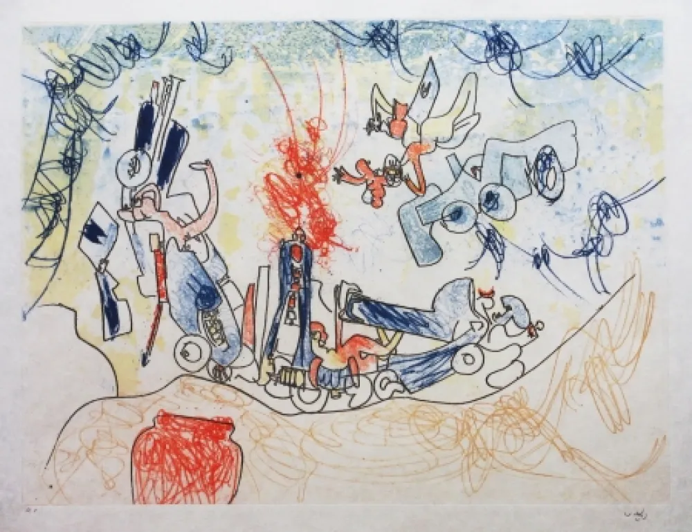 Aguafuerte Y Aguatinta Matta - Les Oh' Tomobiles (Planche 7)