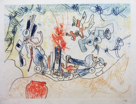 Aguafuerte Y Aguatinta Matta - Les Oh' Tomobiles (Planche 7)