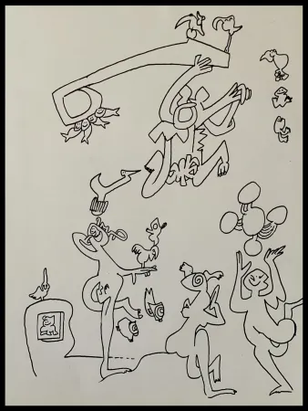 Litografía Matta - Les oiseaux dans l'éternité