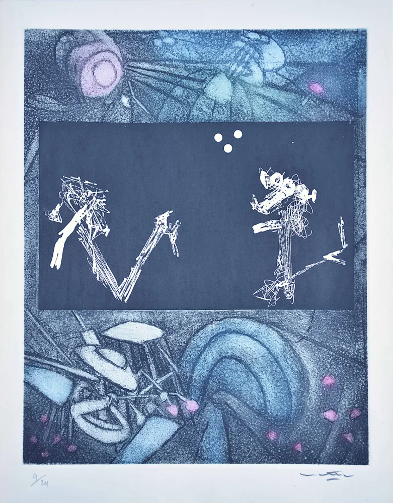 Aguafuerte Y Aguatinta Matta - Les Voix 