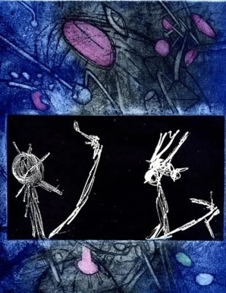 Aguafuerte Y Aguatinta Matta - Les voix  (suite)