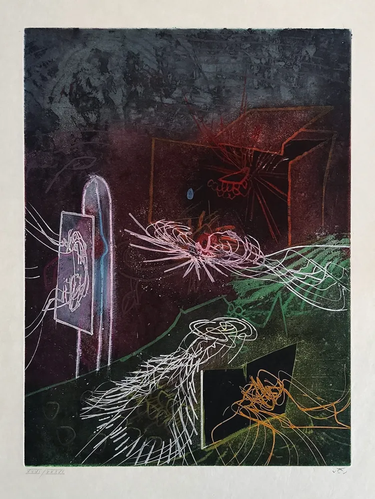 Aguafuerte Y Aguatinta Matta - L'Explosion Qui Éclaire Mon Abime