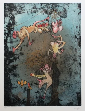 Aguafuerte Y Aguatinta Matta - Mallarmé l'or