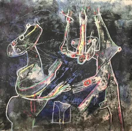 Serigrafía Matta - Mes Dessins (23 Artistes pour Médecins du Monde)