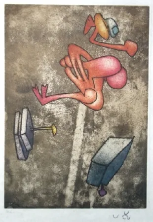 Aguafuerte Y Aguatinta Matta - Mot desserre freins