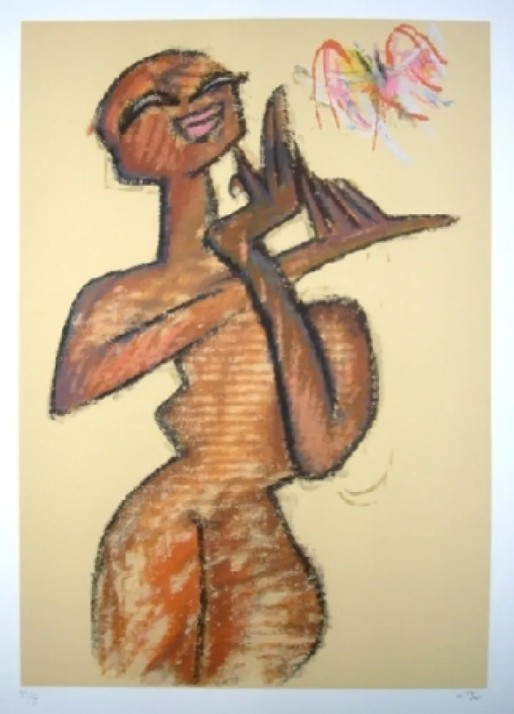 Serigrafía Matta - Nu debout