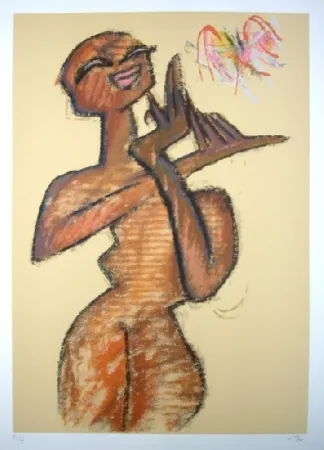 Serigrafía Matta - Nu debout