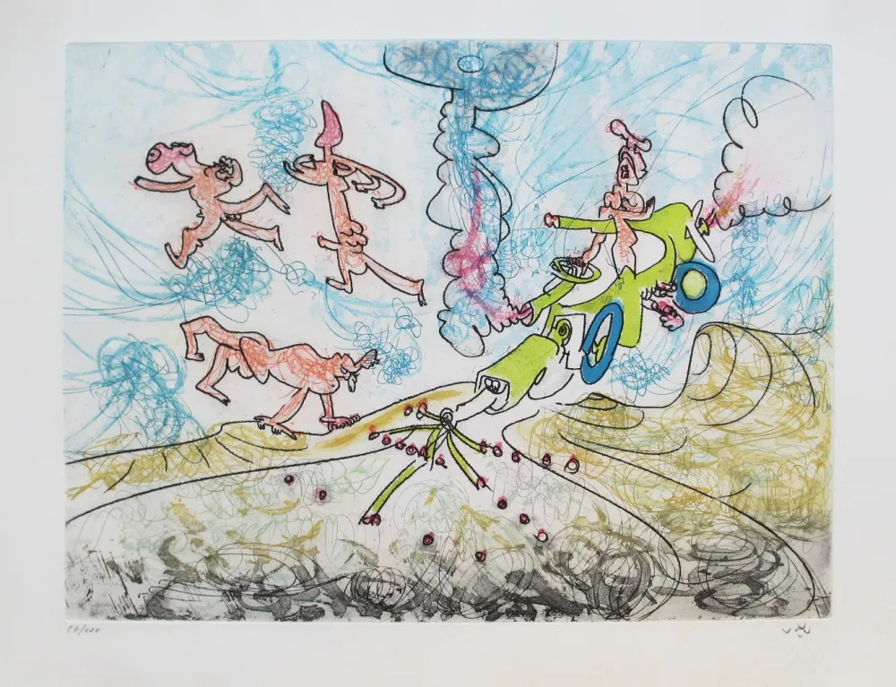 Aguafuerte Y Aguatinta Matta - Oh! Tomobiles