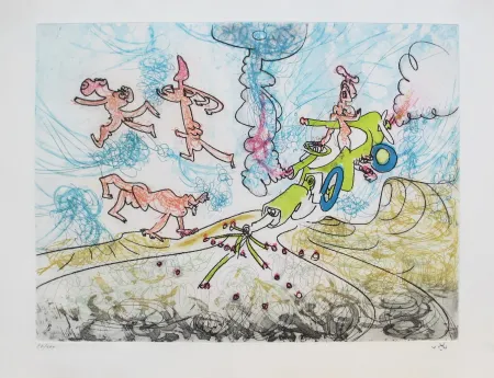 Aguafuerte Y Aguatinta Matta - Oh! Tomobiles