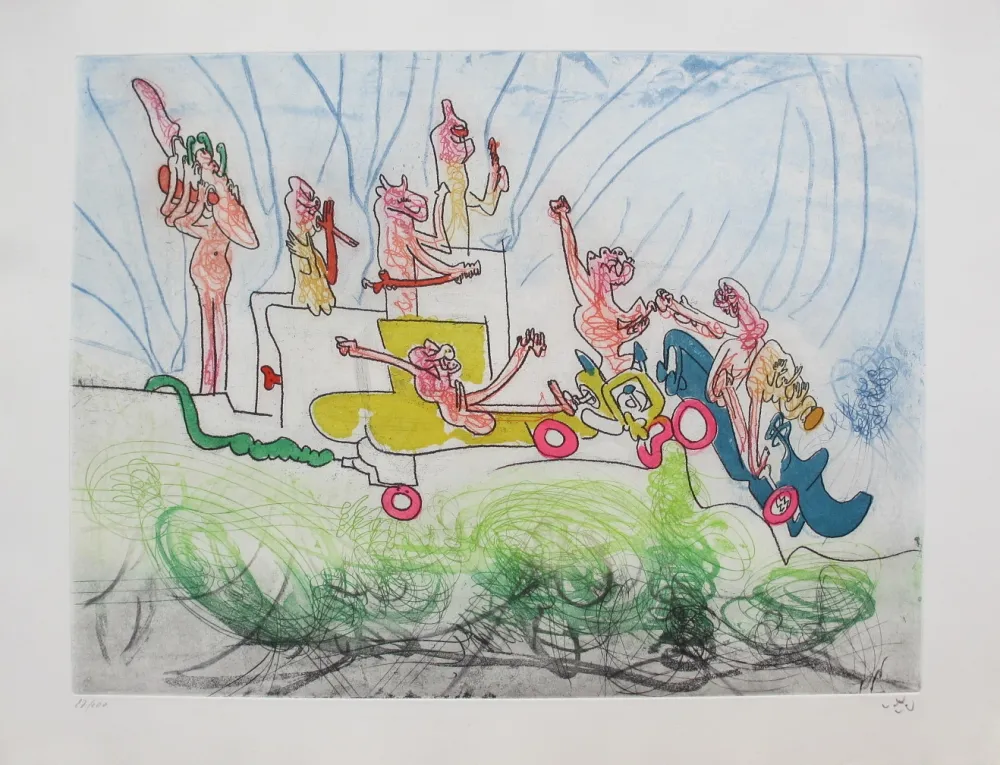 Aguafuerte Y Aguatinta Matta - Oh! Tomobiles