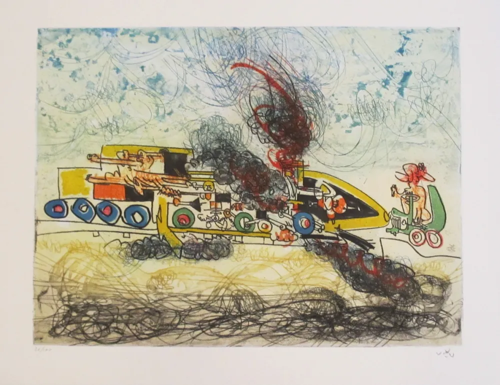 Aguafuerte Y Aguatinta Matta - Oh! Tomobiles