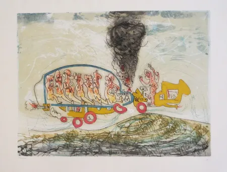 Aguafuerte Y Aguatinta Matta - Oh! Tomobiles