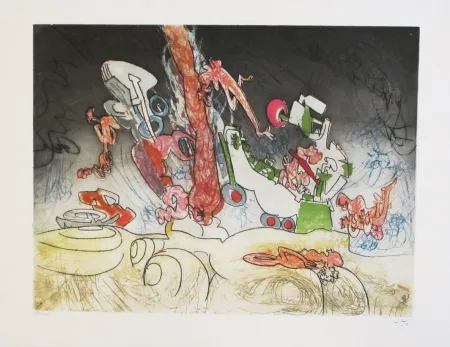 Aguafuerte Y Aguatinta Matta - Oh! Tomobiles