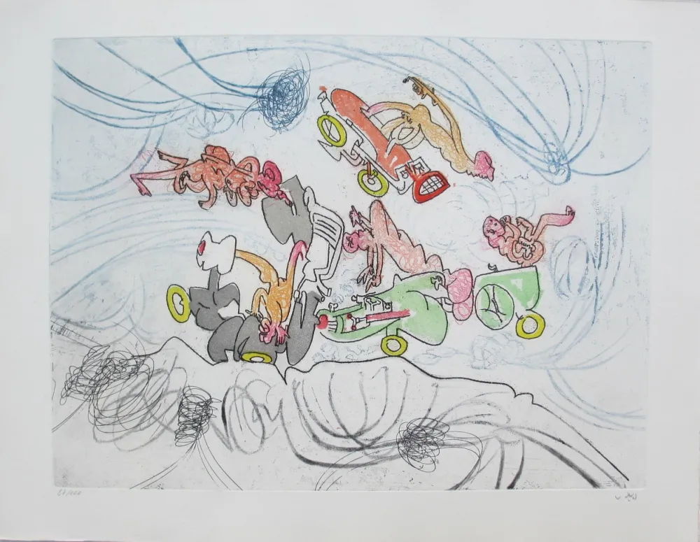 Aguafuerte Y Aguatinta Matta - Oh! Tomobiles