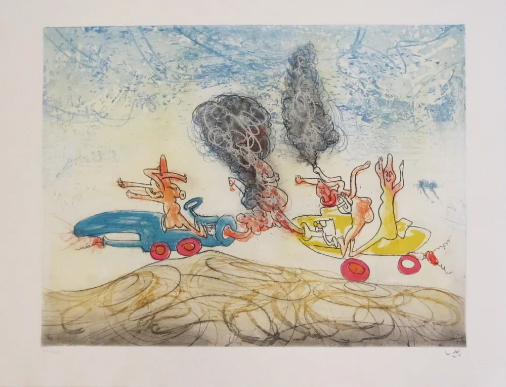 Aguafuerte Y Aguatinta Matta - Oh! Tomobiles