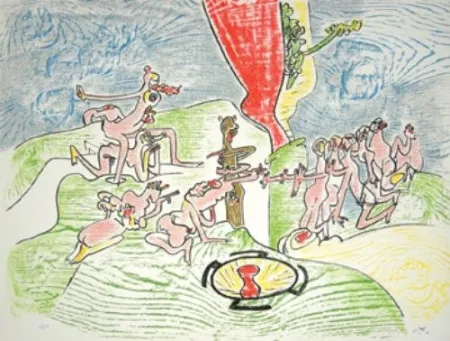 Litografía Matta - Or dur or aison