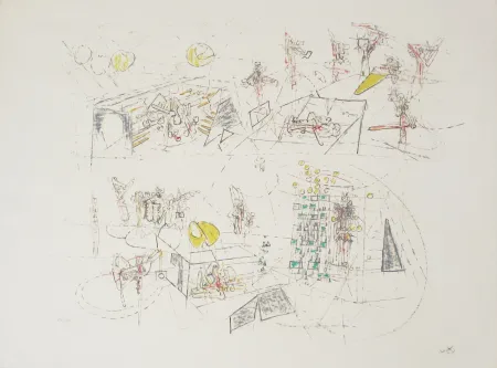 Litografía Matta - Orbis Yeux