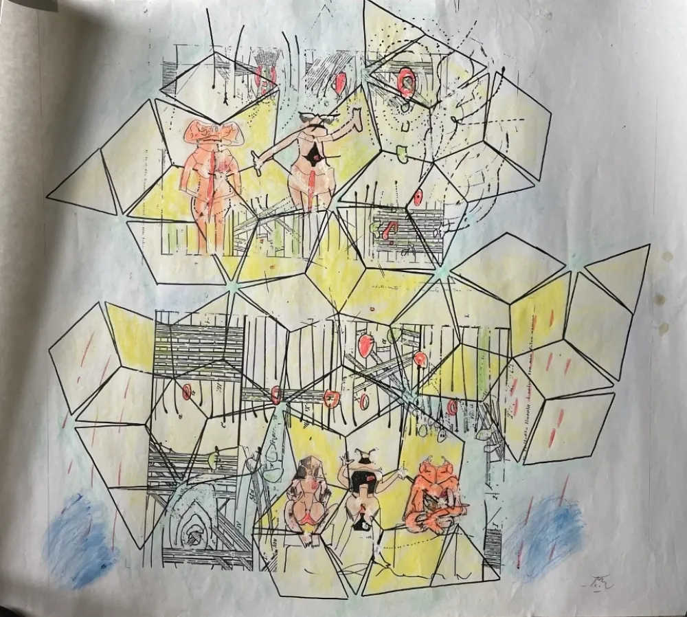 Sin Técnico Matta - Original mixed media work