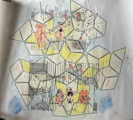 Sin Técnico Matta - Original mixed media work