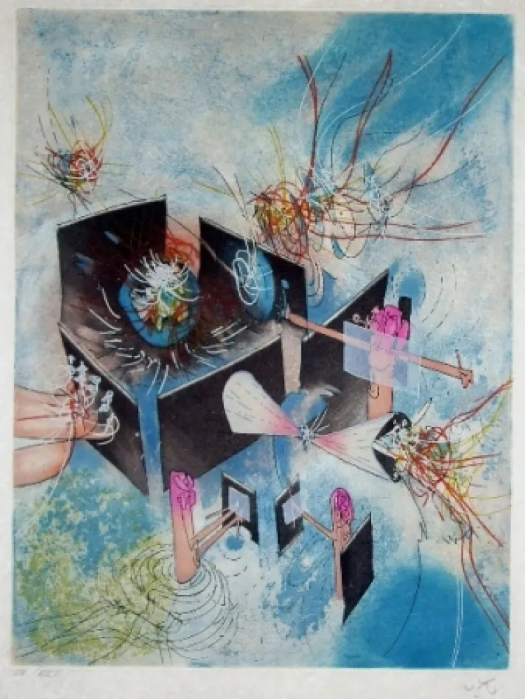 Aguafuerte Y Aguatinta Matta - Paterminant de l'Enfance