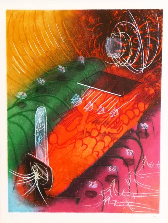 Aguafuerte Y Aguatinta Matta - Saison en Enfer – Attire le gai Venin