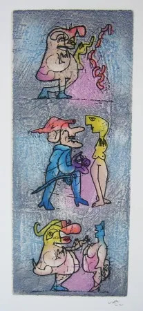 Aguafuerte Y Aguatinta Matta - Sans titre