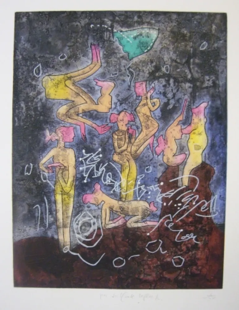 Aguafuerte Y Aguatinta Matta - Sans titre