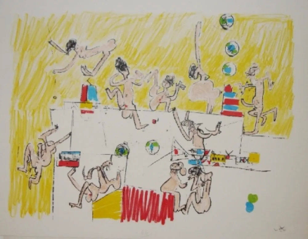 Litografía Matta - Sans titre