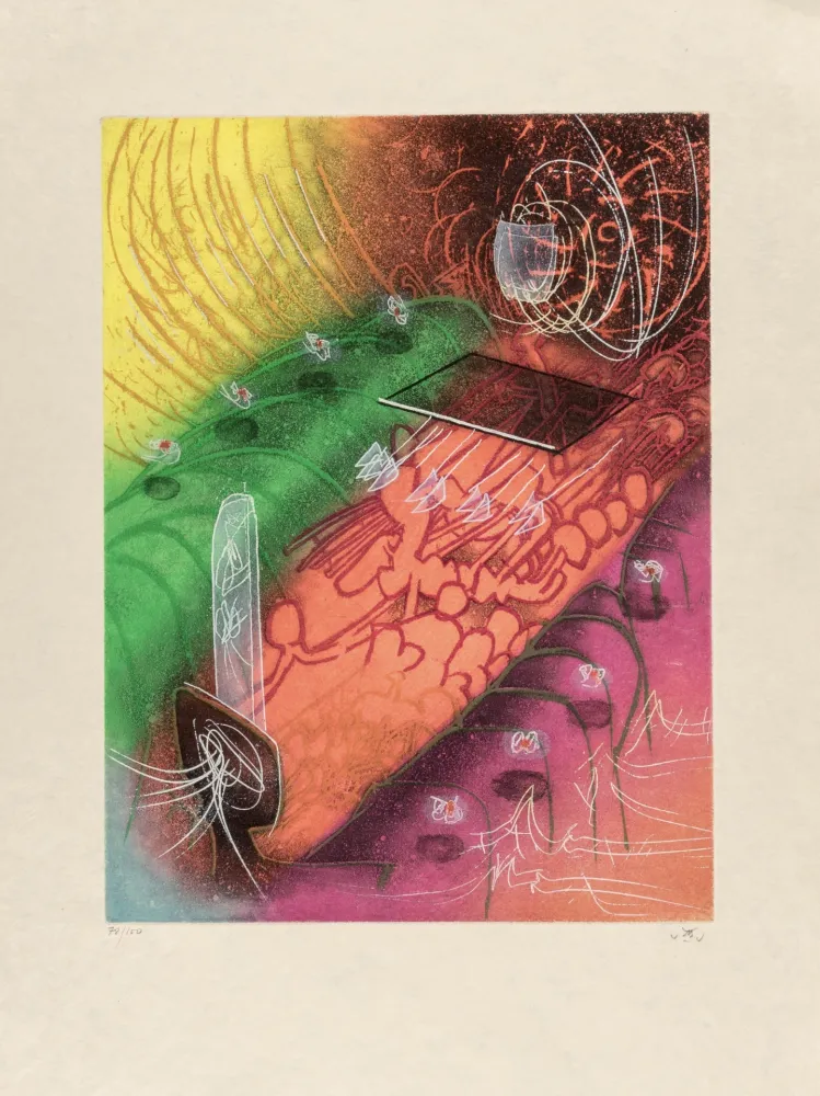 Grabado Matta - Seasons from hell, Attire le gai venin